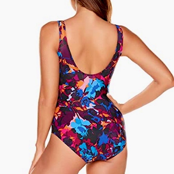 NWOT Miraclesuit Solstice Garmine One Piece - Picture 3 of 16